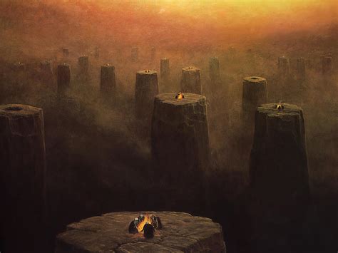 Zdzislaw Beksinski Painting Painting By Ouyahya Rays Fine