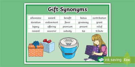 Gift Synonyms Word Mat Hecho Por Educadores Twinkl