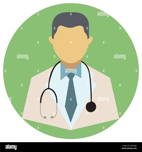 Icono Médico Cirujano Médico O Profesional Con Icono De Vector