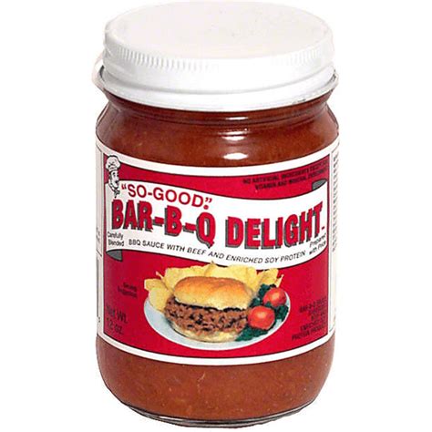 So Good Bar B Q Delight Bbq Sauce With Beef And Enriched Soy Protein