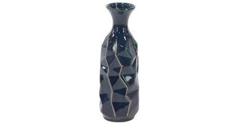 Litton Lane 16 In Navy Blue Ceramic Decorative Vase Price