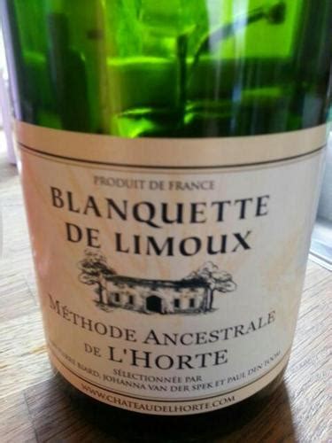 Château de l Horte Blanquette de Limoux Methode Ancestrale Vivino