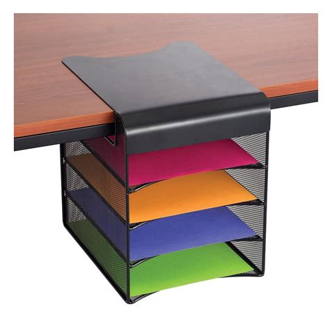 Under Desk Five Tray Hanging Organizer National Business Furniture