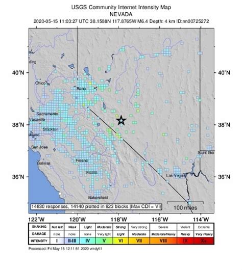 Terremoto Di Magnitudo 6 4 In Nevada Avvertito Anche A San Francisco