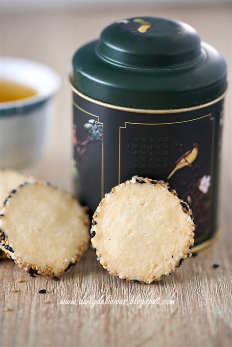 Dailydelicious Sesame Cookies Salty Sweet Vegetarian Cookies