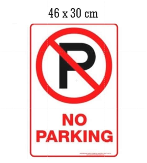 Stiker Sign No Parking Dilarang Parkir Rambu K3 Safety Warning Lazada