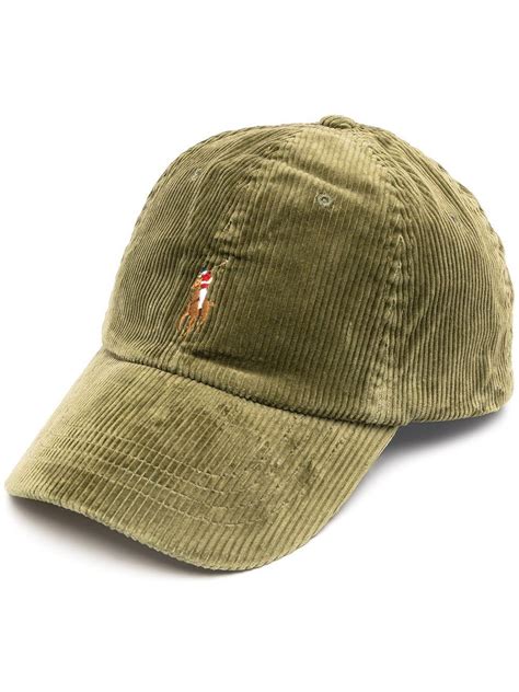 Polo Ralph Lauren Polo Pony Corduroy Cap In Green For Men Lyst