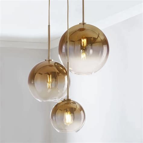 Lukloy Led Moderne Hanglamp Luxe Zilver Goud Glas Bal Keuken Eetkamer