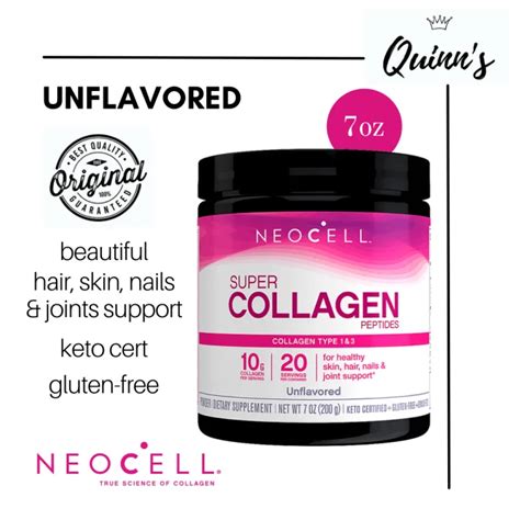 Neocell Super Collagen Peptides Unflavored Powder 200g 7oz Exp 524