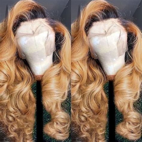 Amazon GIQA 200 Density 13x6 Honey Blonde Lace Front Wigs Human