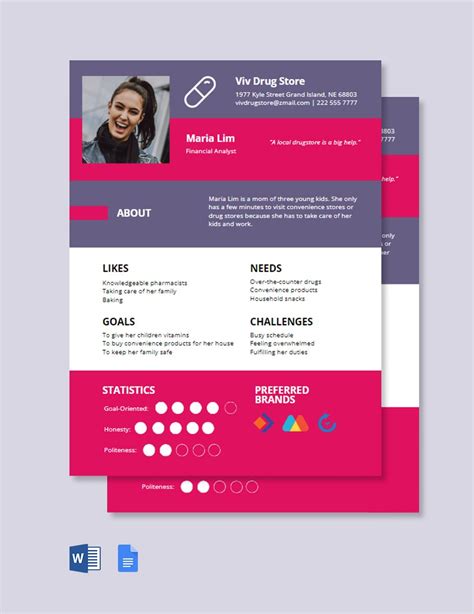 Ux Designer Customer Persona Template in Word, Google Docs - Download ...