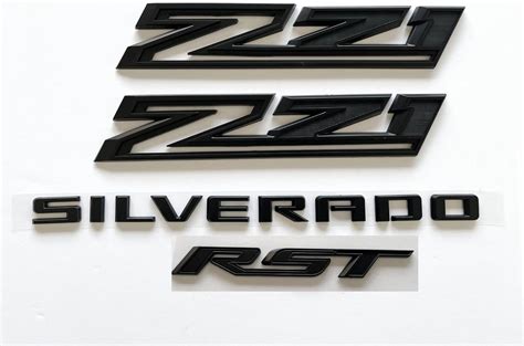 Kit 4pc Set Silverado Rst Z71 Emblem Nameplate Badge