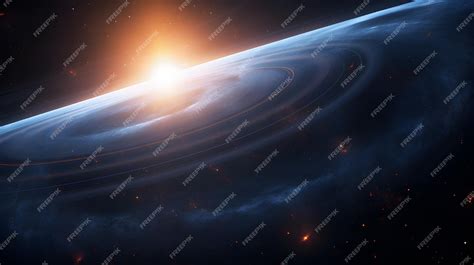 Premium Ai Image A Space Scene Showing The Gravitational Lensing