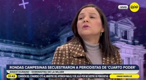 Rpp Noticias On Twitter Envivo Anah Durand Hay Que Reflexionar