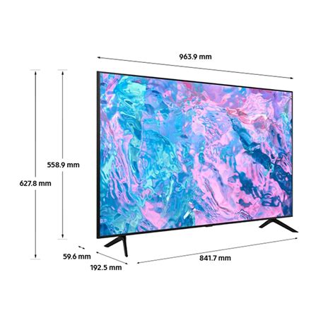 Samsung 43 Inch Smart Television Tv 4k Ultra Hd Ue43cu7100kxxu