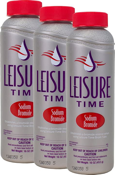 LEISURE TIME Sodium Bromide 1 Lb 3 Pack Amazon Co Uk Garden