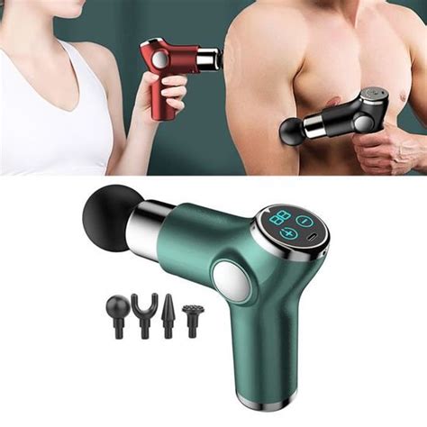 Vert Pistolet De Massage Masseur Des Muscles Du Corps Main