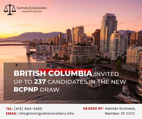 British Columbia Invited Up To Candidates In New Bc Pnp Skills