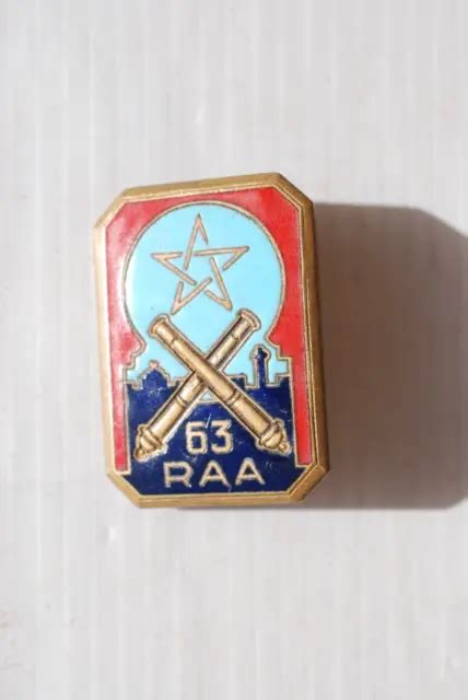 INSIGNE 63 RAA Régiment Artillerie Afrique EUR 8 00 PicClick FR