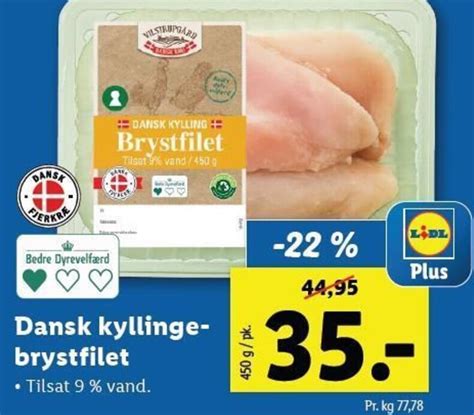 Dansk Kyllinge Brystfilet Tilbud Hos Lidl