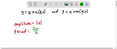 The Sine And Cosine Curves Y A Sin Kx And Y Cos Kx K 0 Have Amplitude And Period 2x The