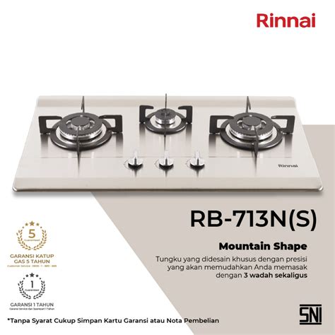 Kompor Tanam Rinnai RB 713N S Rinnai Indonesia