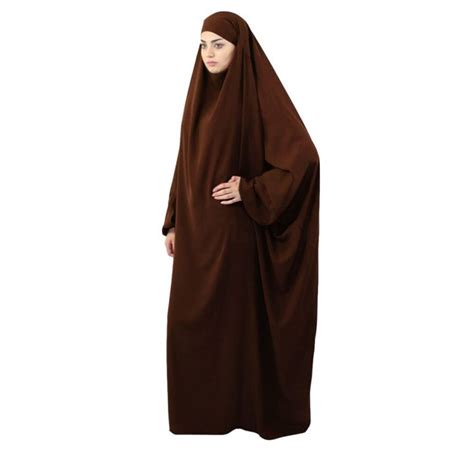 Eid Hooded Muslim Women Hijab Dress Prayer Garment Jilbab Abaya Long