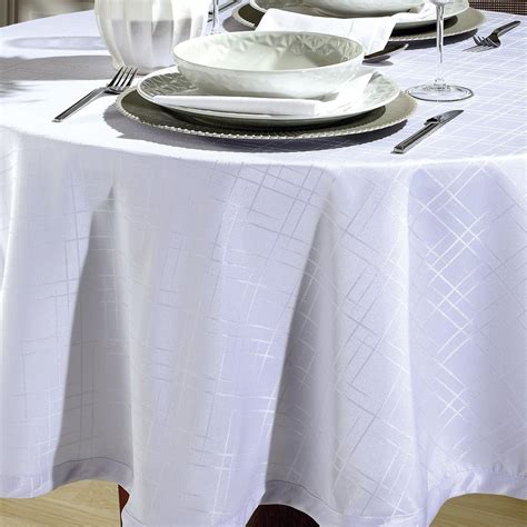 Toalha De Mesa Dohler Redonda Lugares Jacquard Requinte Ii Tj Branco