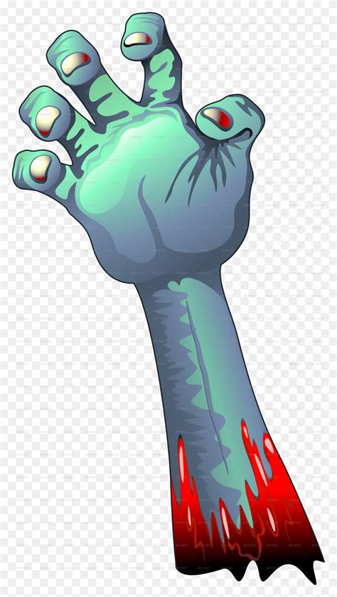 Mano Zombie De Terror De Halloween Truco O Trato Mano Zombie Png