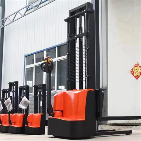 Meters Lifting Semi Electric Pallet Stacker Walking Type Electric