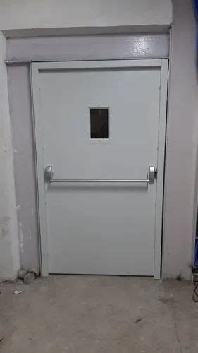 Galvanized Steel Color Coated Single Leaf Frd Fire Resistant Door At ₹ 4500square Meter In