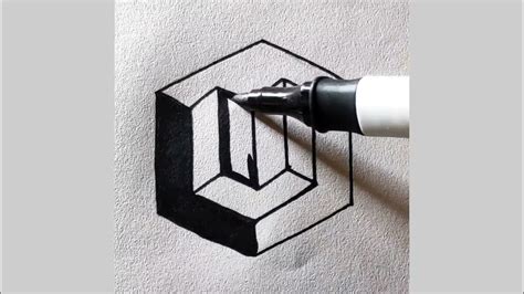 Easy 3d Drawing Tutorial For Beginners Easy Drawing Tutorial For