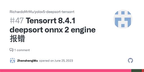 Tensorrt 8 4 1 deepsort onnx 2 engine 报错 Issue 47 RichardoMrMu