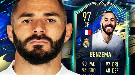 No 99 😢 97 Tots Benzema Player Review Fifa 21 Ultimate Team Youtube