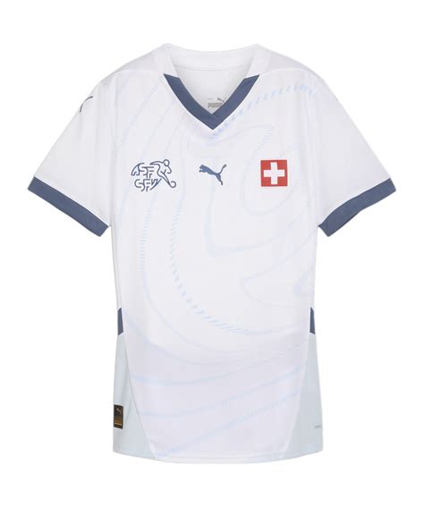 PUMA Schweiz Trikot Away EM 2024 Damen Weiss F02 Fan Shop Fan Artikel