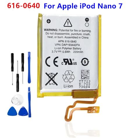 Original Replacement Battery 616 0640 For Apple Ipod Nano 7 7th Gen Batteries A1446 Mp3 Mp4