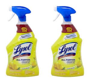 Lysol All Purpose Cleaner Lemon Breeze 2 Bottles Of 32 Fl Oz 64 Fl Oz