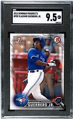 Bowman Prospects Bp Vladimir Guerrero Jr Rc Sgc Mint Blue