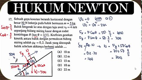 Hots Pembahasan Soal Konsep Hukum Newton Pada Bidang Miring