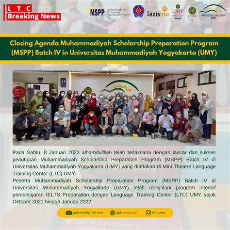 Closing Agenda Muhammadiyah Scholarship Preparation Program Mspp