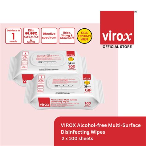 Virox Alcohol Free Multi Surface Disinfecting Wipes S Vr