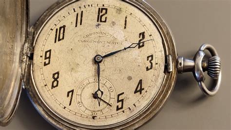 Rarissimo Orologio Da Taschino A Savonette Chronometre Corgemont