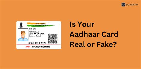 Identify Fake Aadhar Card Easy And Reliable Methods Surepass