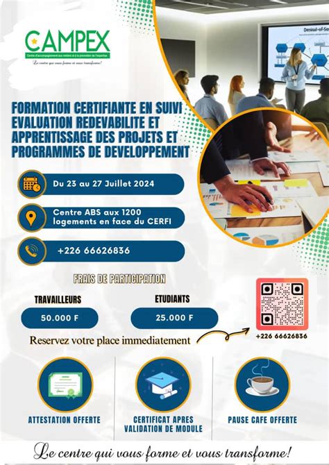 Campex Formation Certifiante En Suivi Valuation Red Vabilit Et