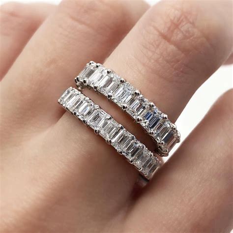 Emerald Cut Eternity Wedding Band Jenniemarieweddings