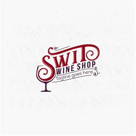 Premium Vector | Premium creative wine brand vector logo