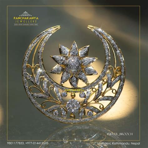 Silver Brooch Panchakanya Jewellers In Silver Brooch Brooch