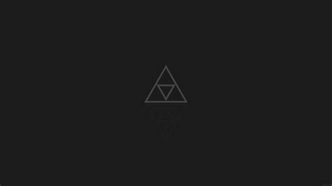 Zelda The Legend Of Zelda Triforce Minimalism Simple Background Digital