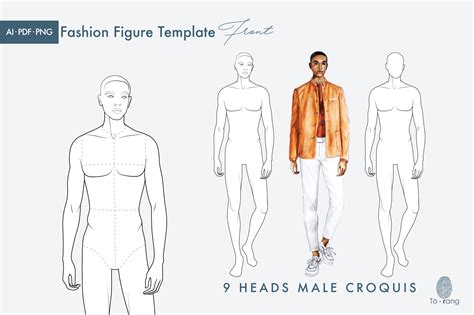 Fashion Croquis Male Figure Template 056 Designers Nexus Atelier Yuwa Ciao Jp