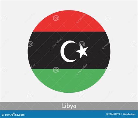 Flag Of The Libyan Arab Jamahiriya Painted Colors Vector Illustration ...